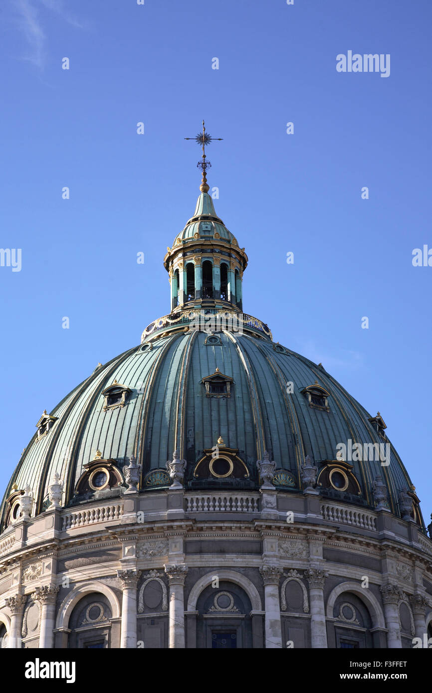 Frederik della chiesa Frederiks danese Kirke popolarmente noto Chiesa di Marmo ; Copenhagen ; Danimarca ; Scandinavia Foto Stock