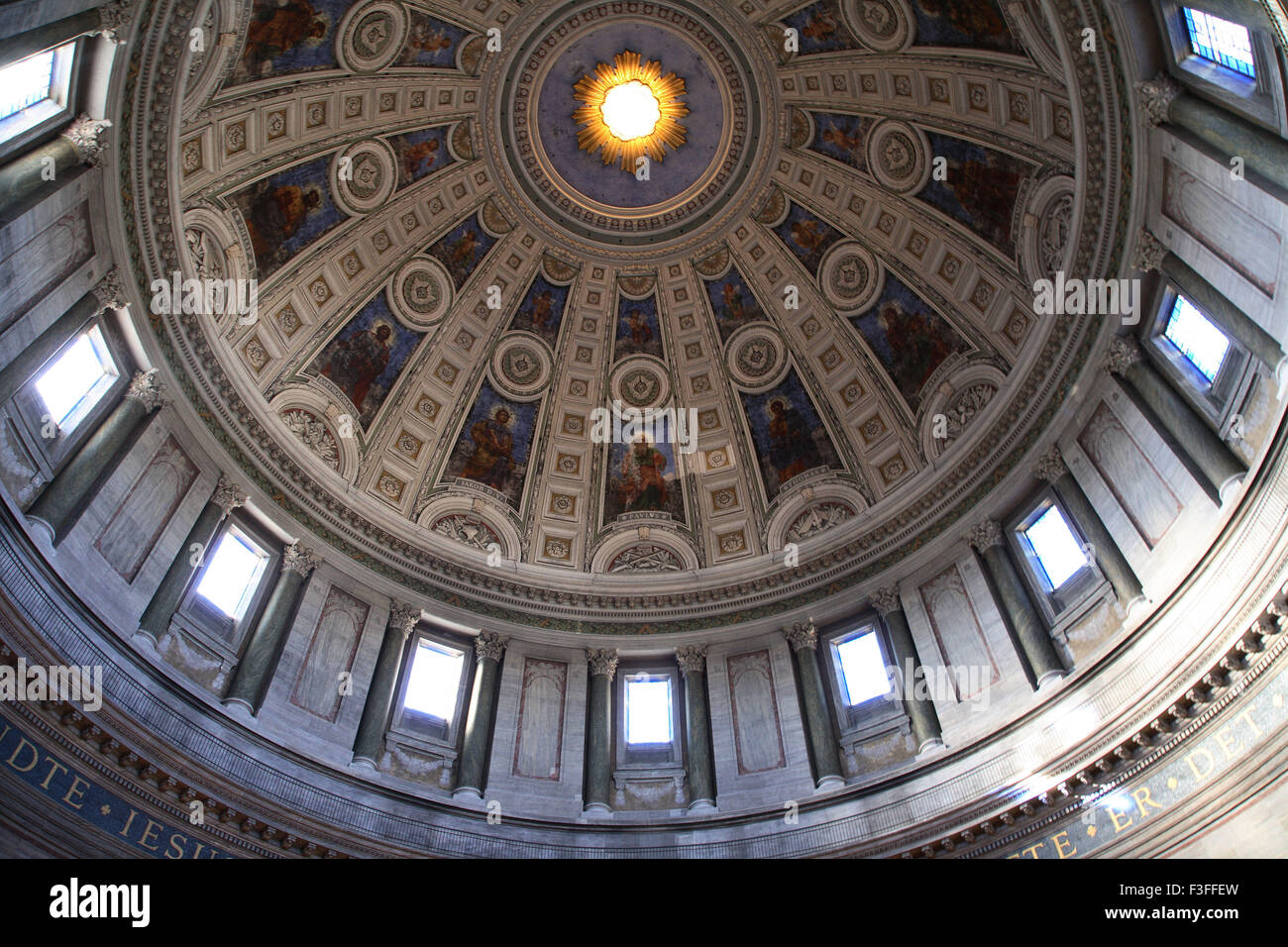 Cupola della chiesa di marmo ; Copenhagen ; Danimarca ; Scandinavia PR#703L Foto Stock