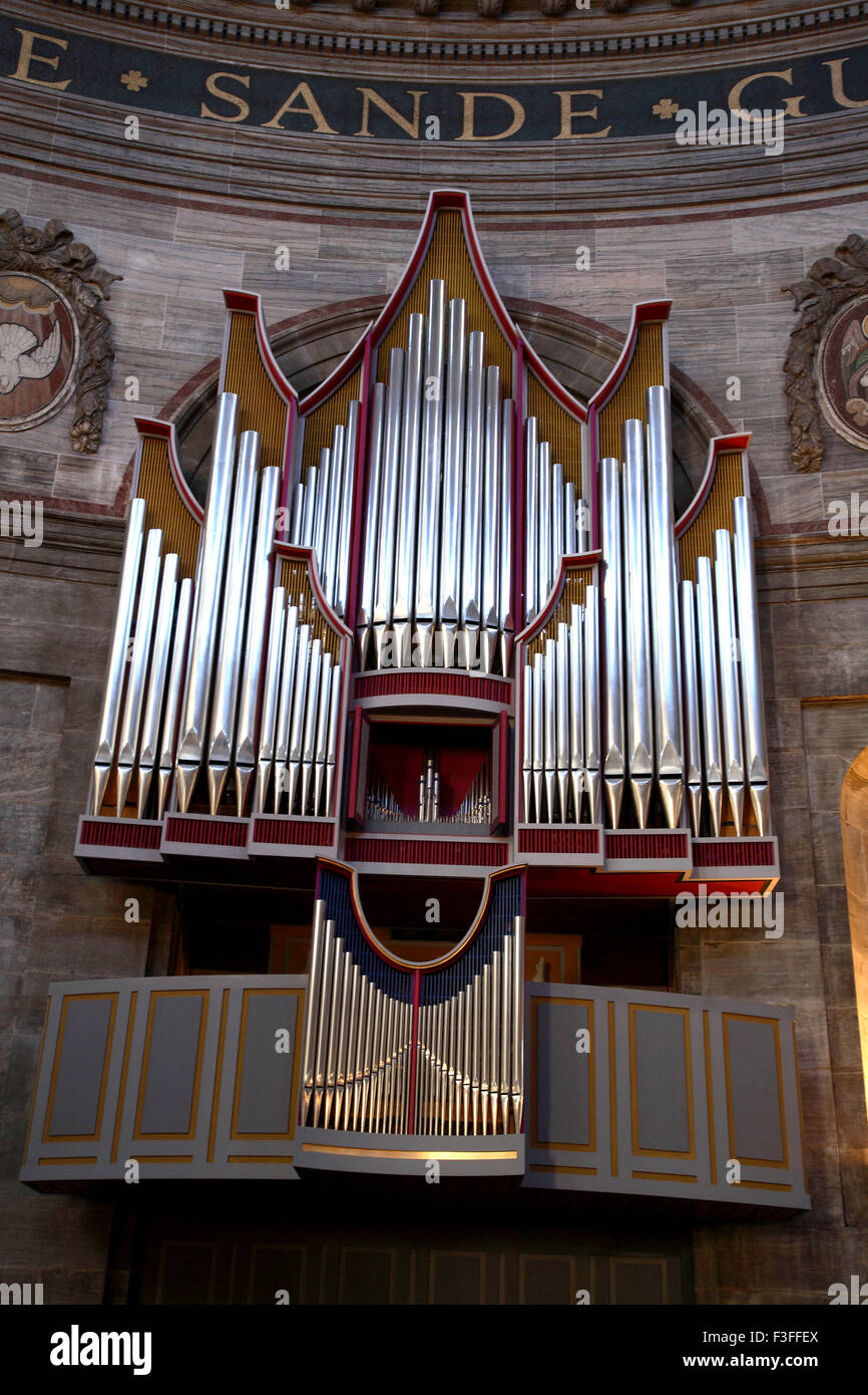 Chiesa di Marmo organo a canne ; Copenhagen ; Danimarca ; Scandinavia n. PR Foto Stock