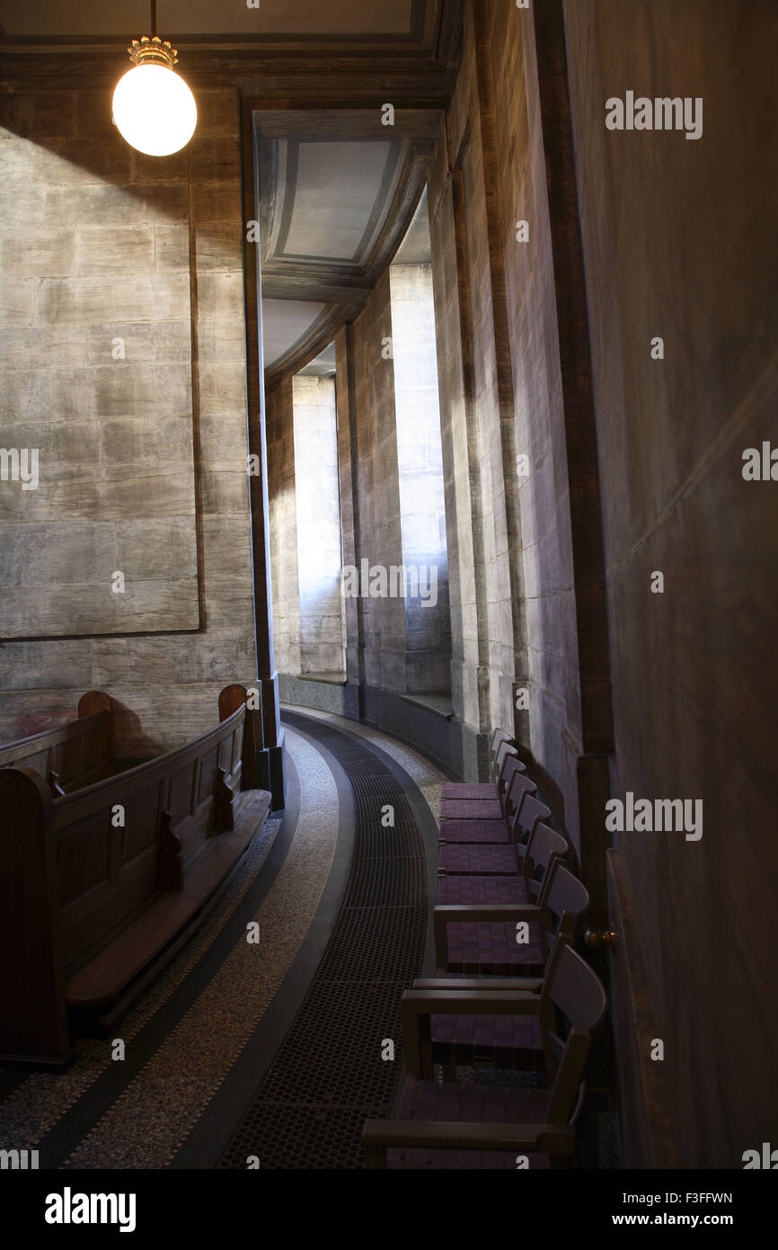 Passaggio nella chiesa ; Copenhagen ; Danimarca ; Scandinavia Foto Stock