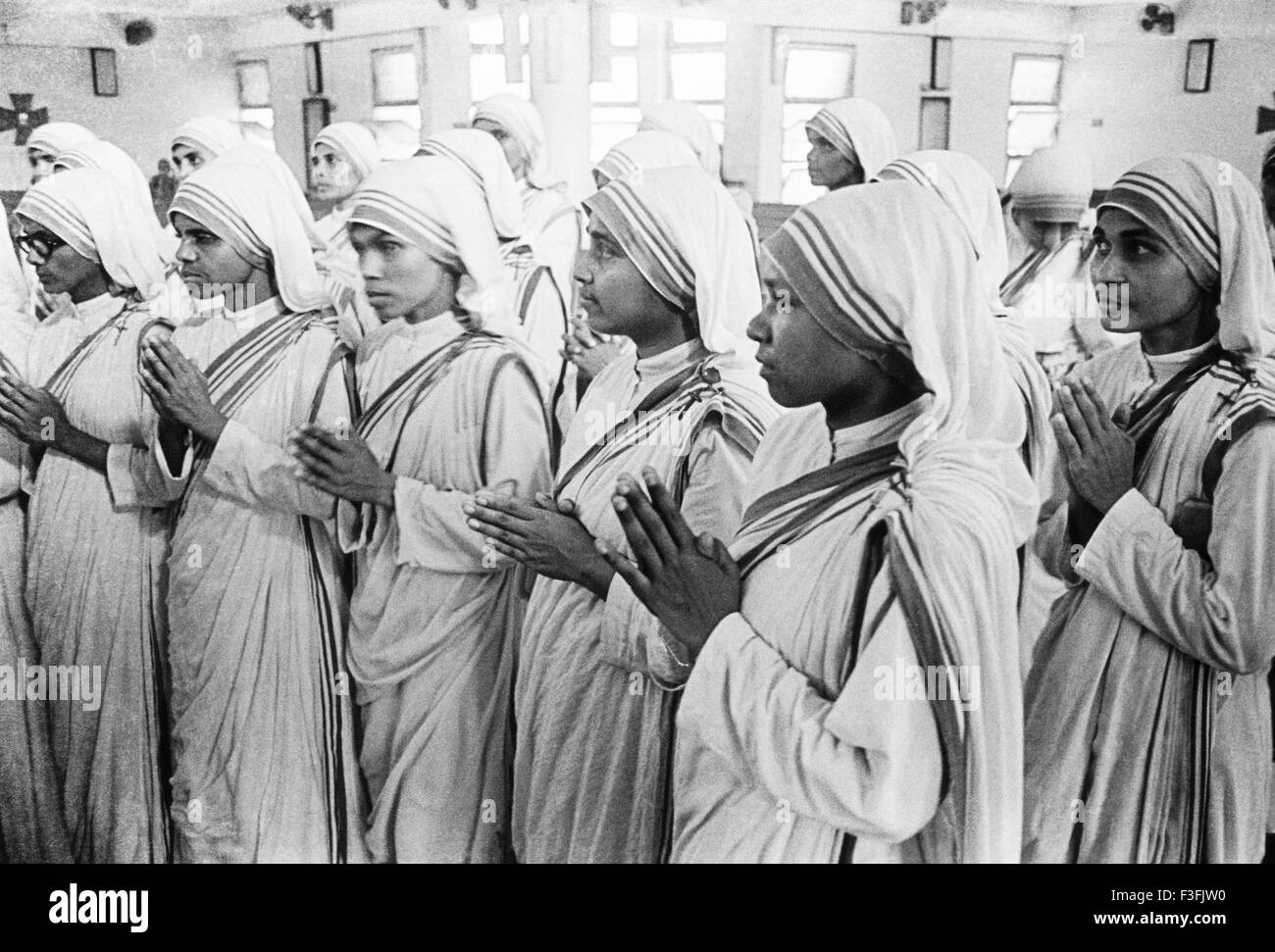 Delle Missionarie della Carità di Madre Teresa a Nirmal Hariday Kalighat Calcutta kolkata india Foto Stock