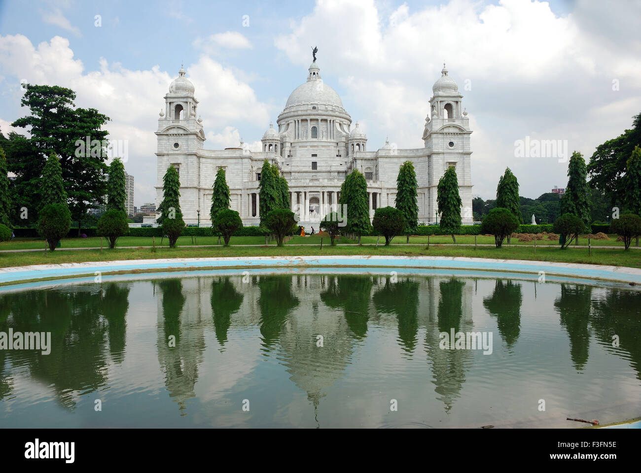 Victoria Memorial costruita tra il 1906 e il 1921 ; Calcutta ; Bengala Occidentale ; India Foto Stock