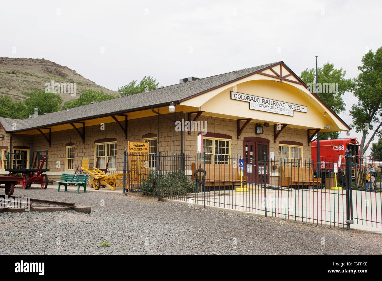 Colorado Railroad Museum, Denver, Colorado, USA, Stati Uniti d'America, Stati Uniti, America, America Foto Stock