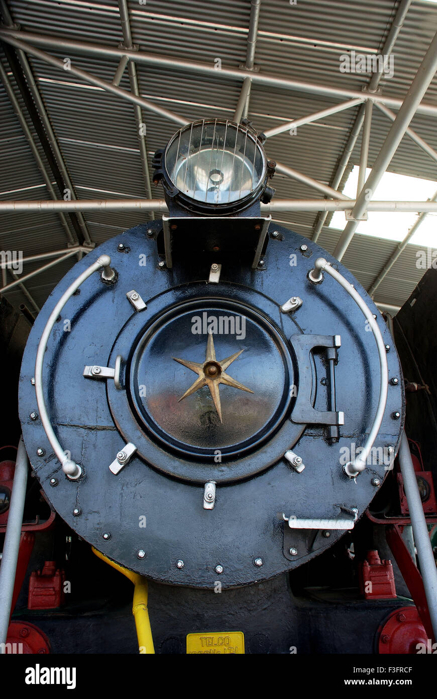 Vecchia locomotiva a vapore ; motore ferroviario ; India ; Asia Foto Stock