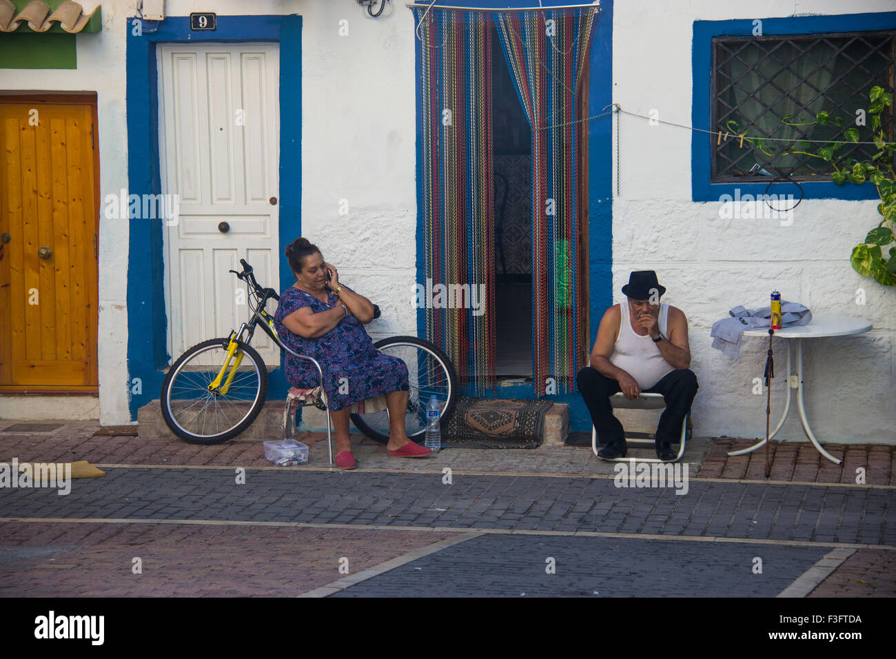 Nel pomeriggio la Villajoyosa Foto Stock