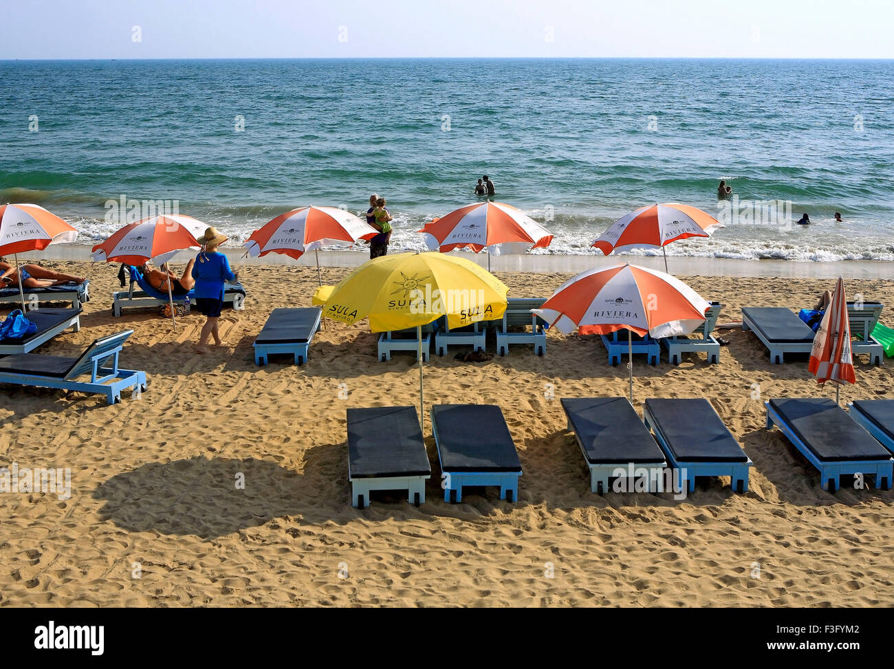 Spiaggia di Bogmalo, Goa, India, Asia, spiagge indiane Foto Stock