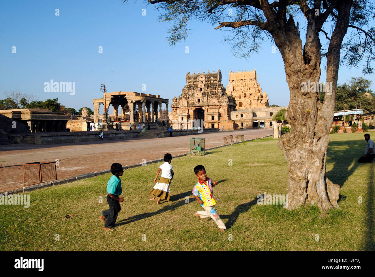 Il tempio Brihadishvara è decimo secolo Chola tempio del Patrimonio Mondiale UNESCO ; Thanjavur ; Tamil Nadu ; India Foto Stock