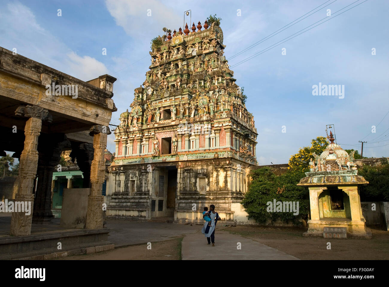 Shri Swami Kayahorana Neelayathatchi Amman tempio costruito nel 1305 D.C. Nagapattinam ; ; ; Chennai Tamil Nadu ; India Foto Stock