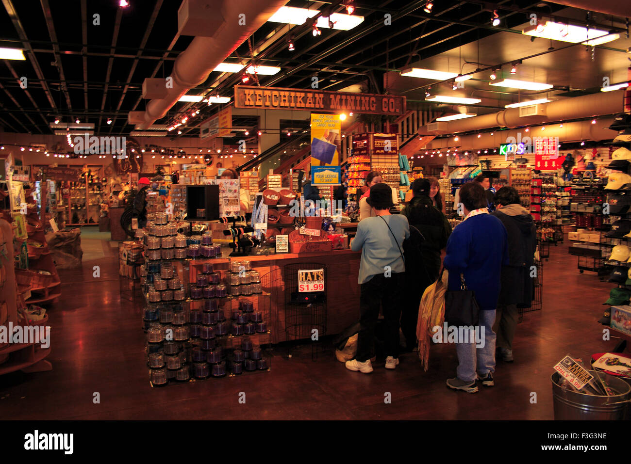 All'interno di shop ; ; Ketchikan Alaska ; U.S.A. Stati Uniti d'America Foto Stock