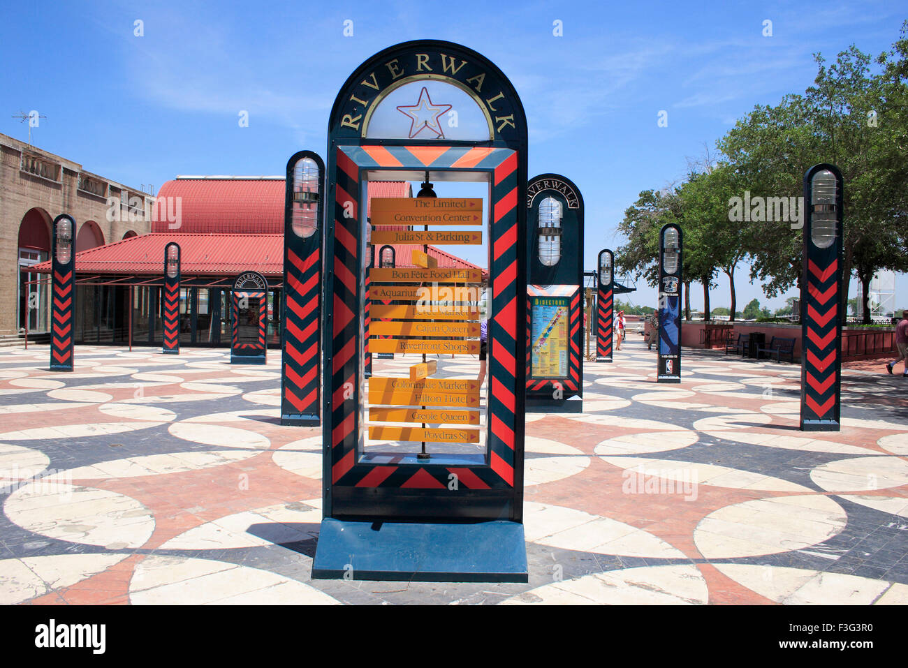 River Walk mall ; New Orleans ; Louisiana ; U.S.A. Stati Uniti d'America Foto Stock