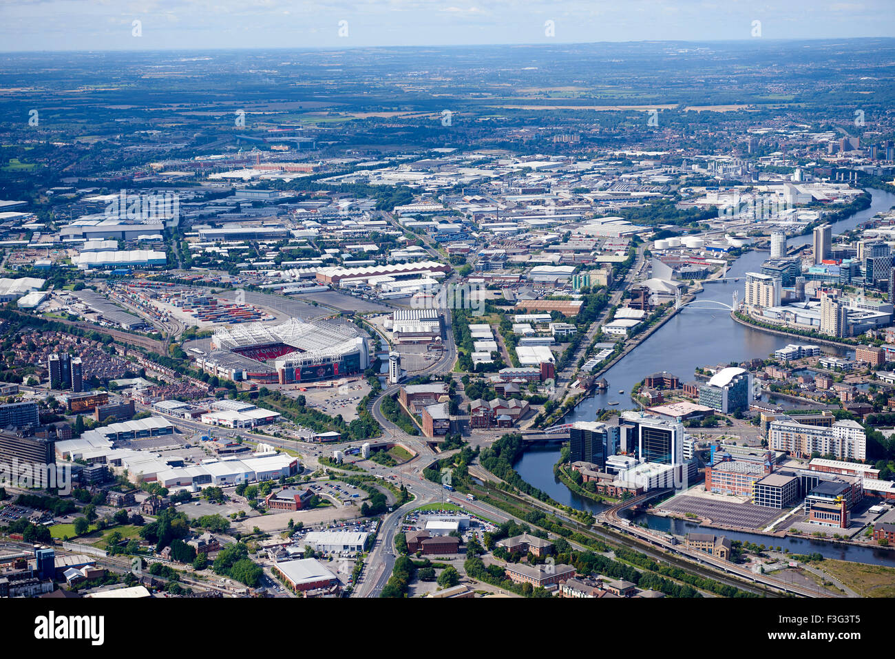 Trafford Park & Salford Quays, Manchester North West England, Regno Unito Foto Stock