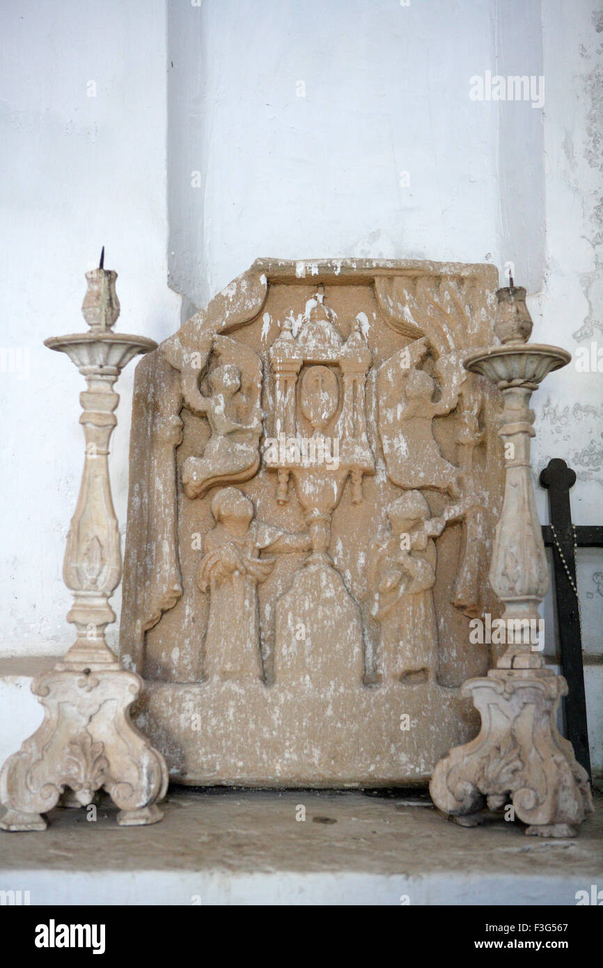 La chiesa della Croce di miracoli ; UNESCO World Heritage Site ; vecchi Goa ; Velha Goa ; India Foto Stock