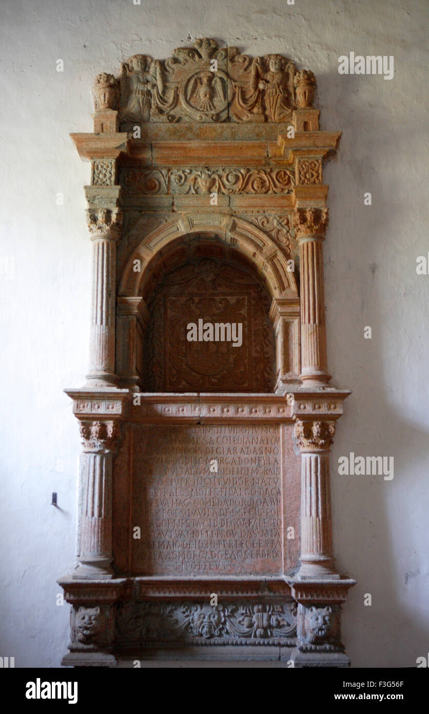Se Cathedral ; chiesa costruita nel 1528 D.C. ; UNESCO World Heritage Site ; vecchi Goa ; Velha Goa ; India Foto Stock