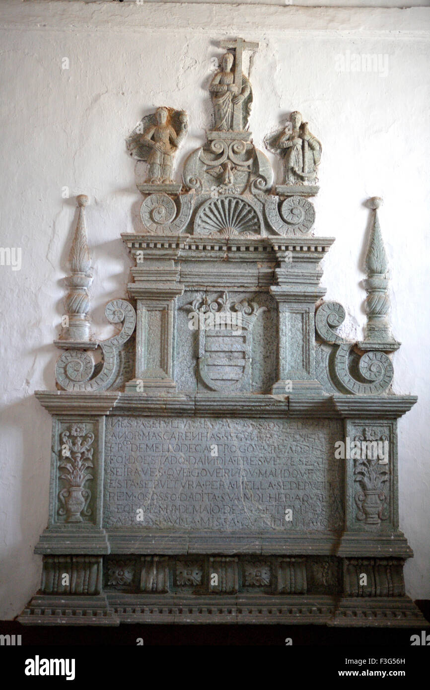 Se Cathedral ; chiesa costruita nel 1528 D.C. ; UNESCO World Heritage Site ; vecchi Goa ; Velha Goa ; India Foto Stock