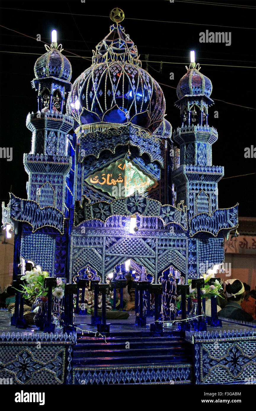 Festival di Tazia Muharram ; Rajkot ; Gujarat ; India ; Asia Foto Stock