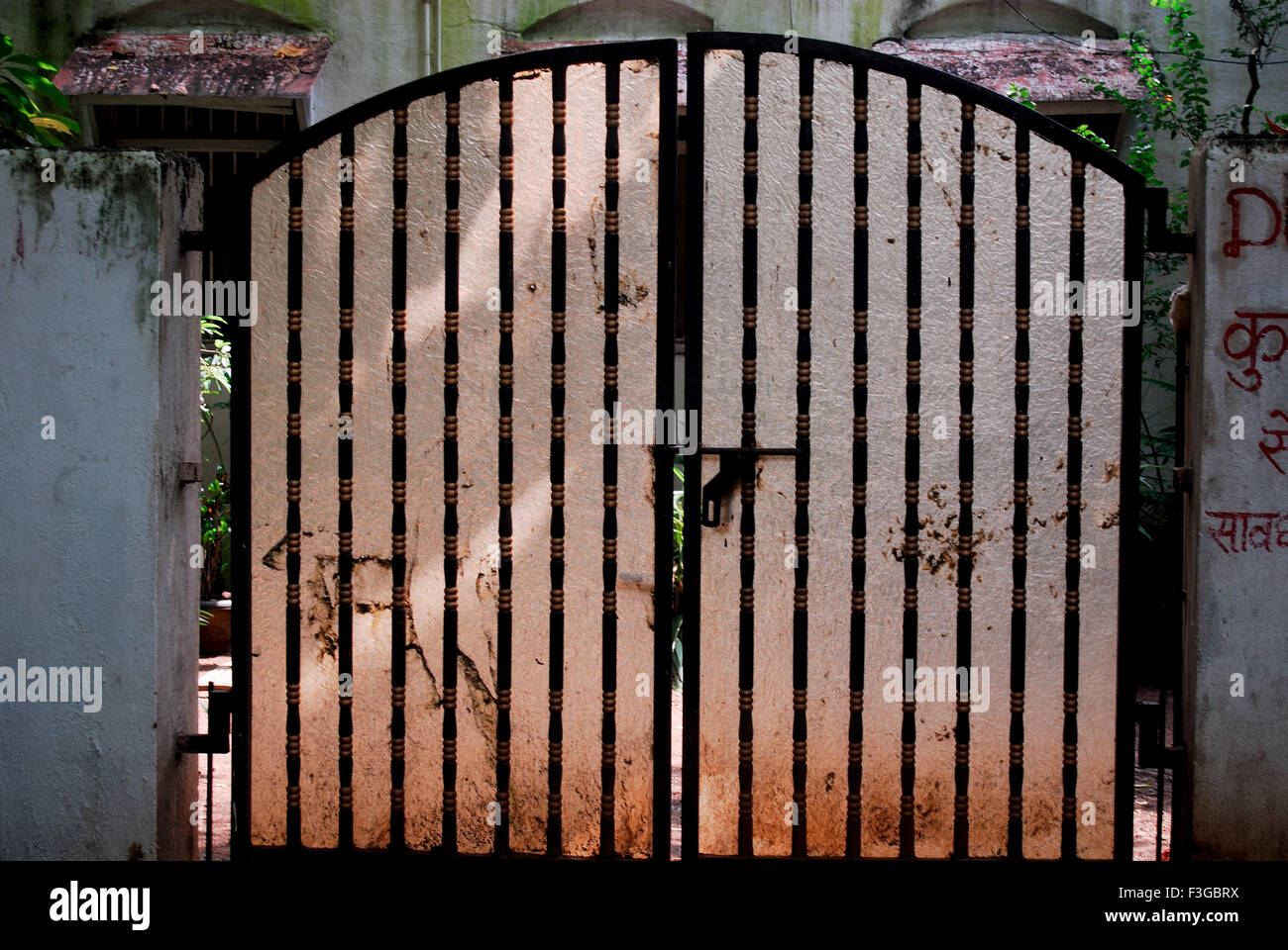 Cancello d'ingresso chiuso ; India ; Asia Foto Stock