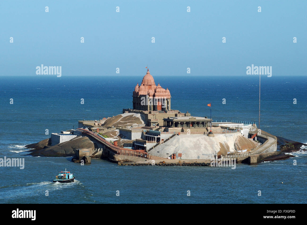 Vivekananda Rock Memoriale costruito nel 1970 ; Kanyakumari ; India Foto Stock