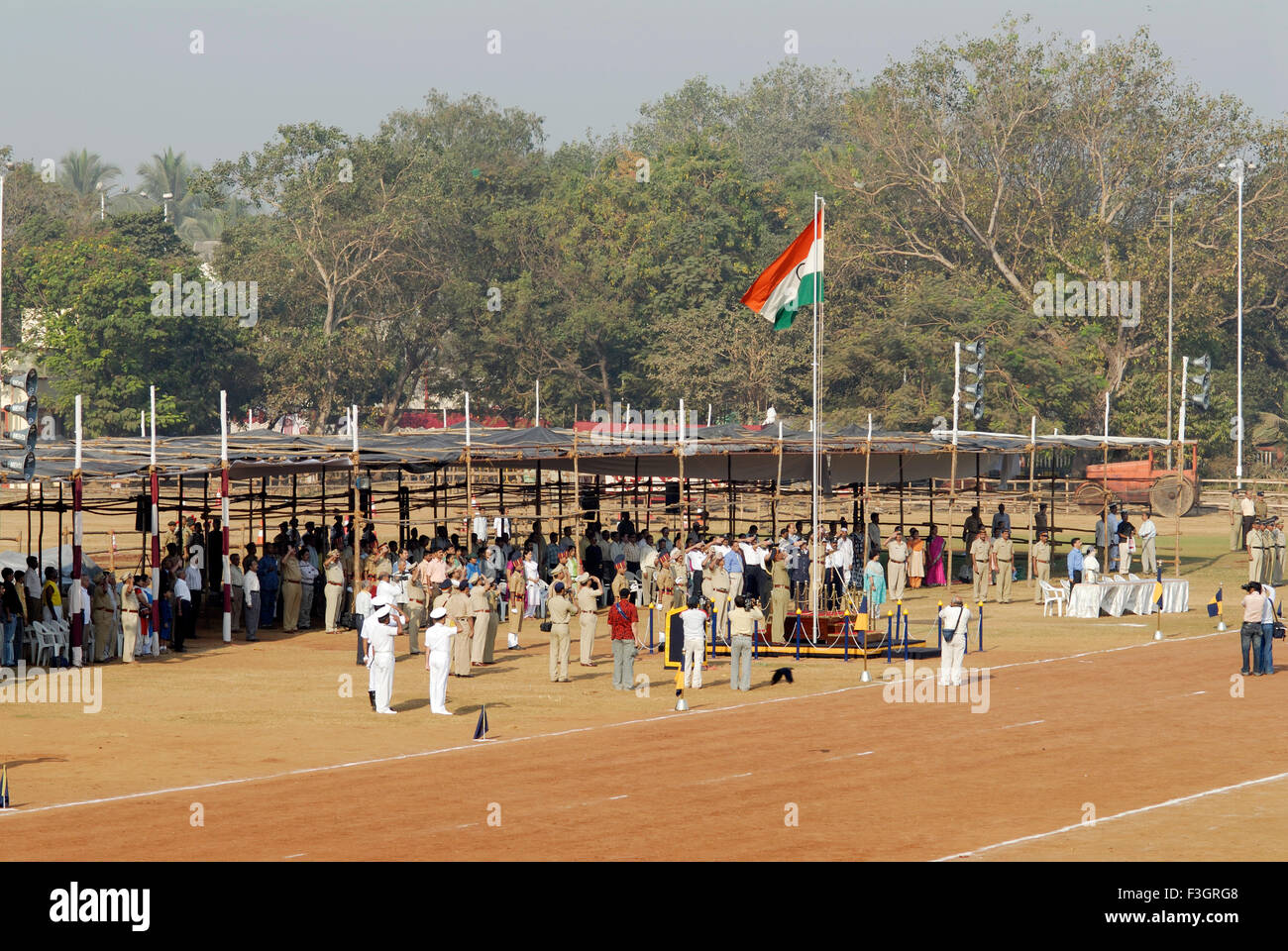 Sfilata al momento del giorno della repubblica a Bombay Mumbai ; Maharashtra ; India Foto Stock