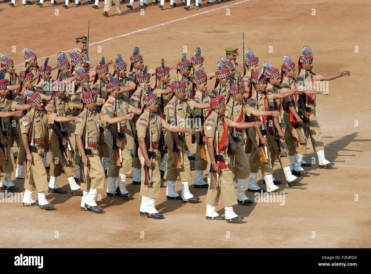 Sfilata al momento del giorno della repubblica a Bombay Mumbai ; Maharashtra ; India Foto Stock