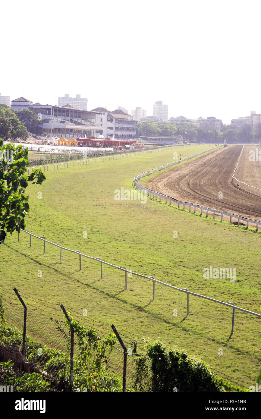 Cavallo di Razza in corso ; Mahalakshmi ; Bombay ora Mumbai ; Maharashtra ; India Foto Stock