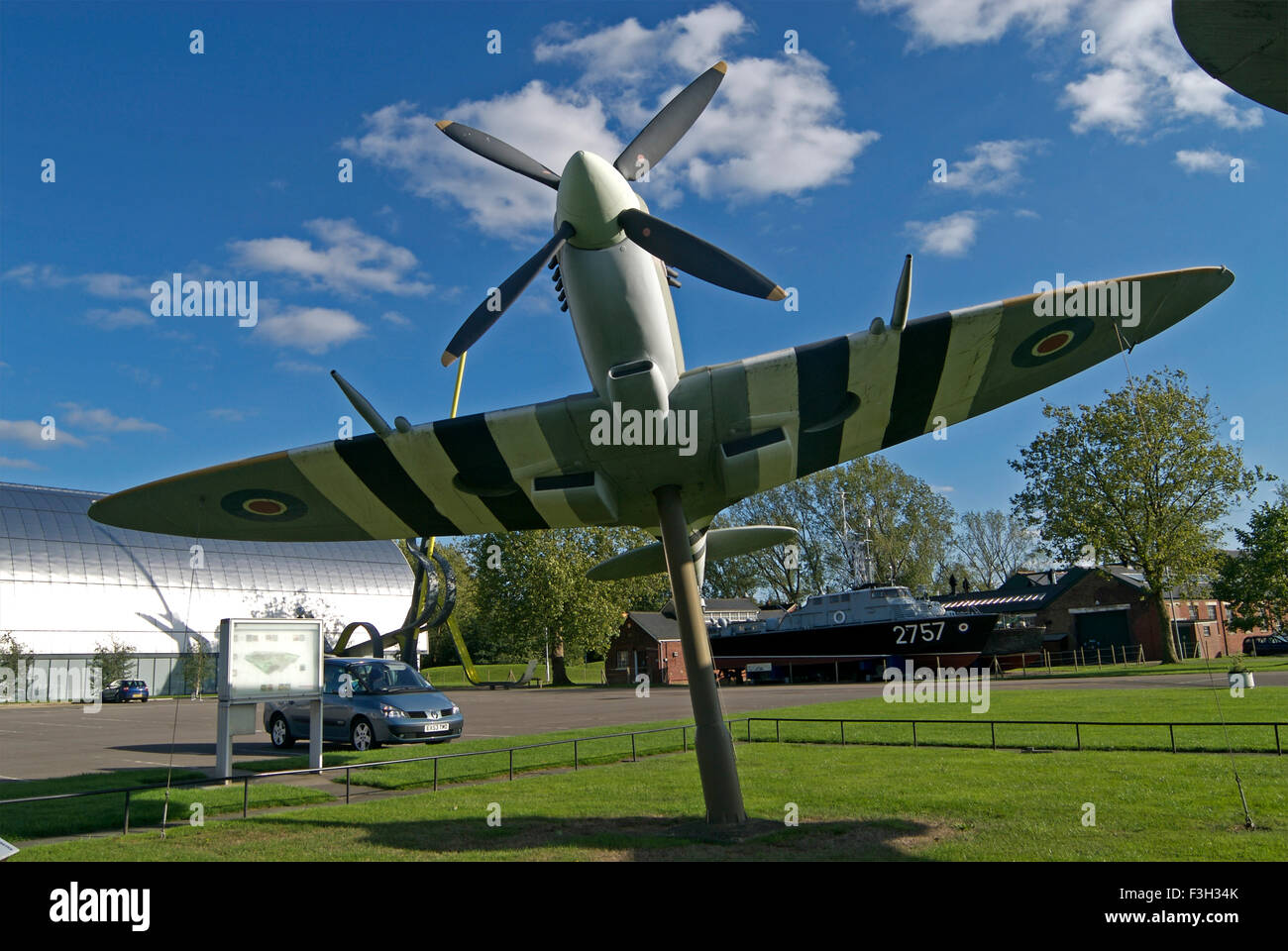 Aereo da caccia nella Royal Air Force Museum ; London ; Regno Unito Regno Unito Inghilterra Foto Stock
