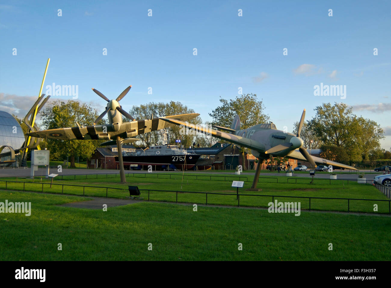 Aereo da caccia nella Royal Air Force Museum ; London ; Regno Unito Regno Unito Inghilterra Foto Stock