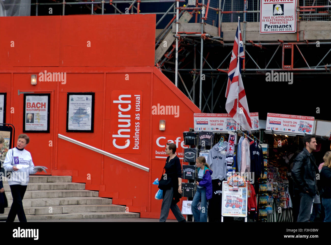 Church, Trafalgar Square, Londra, Inghilterra, Regno Unito, REGNO UNITO Foto Stock