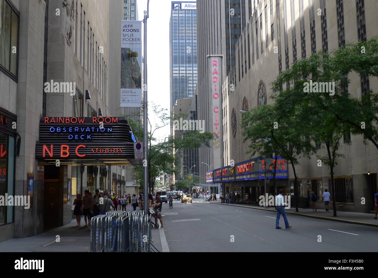 West 50th Street NYC Foto Stock