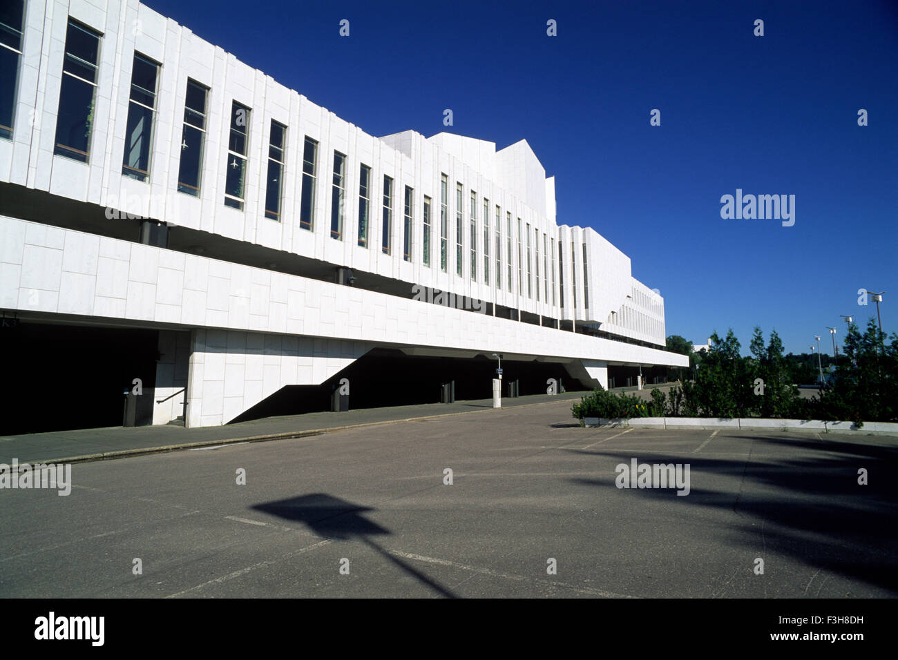 Finlandia, Helsinki, Finlandia Hall, architetto Alvar Aalto Foto Stock