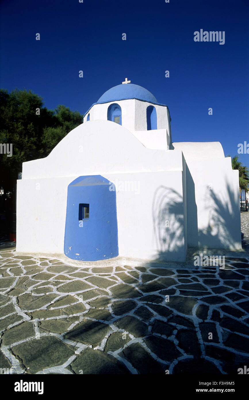 Grecia, Isole Cicladi, Paros, Parikia, chiesa Foto Stock