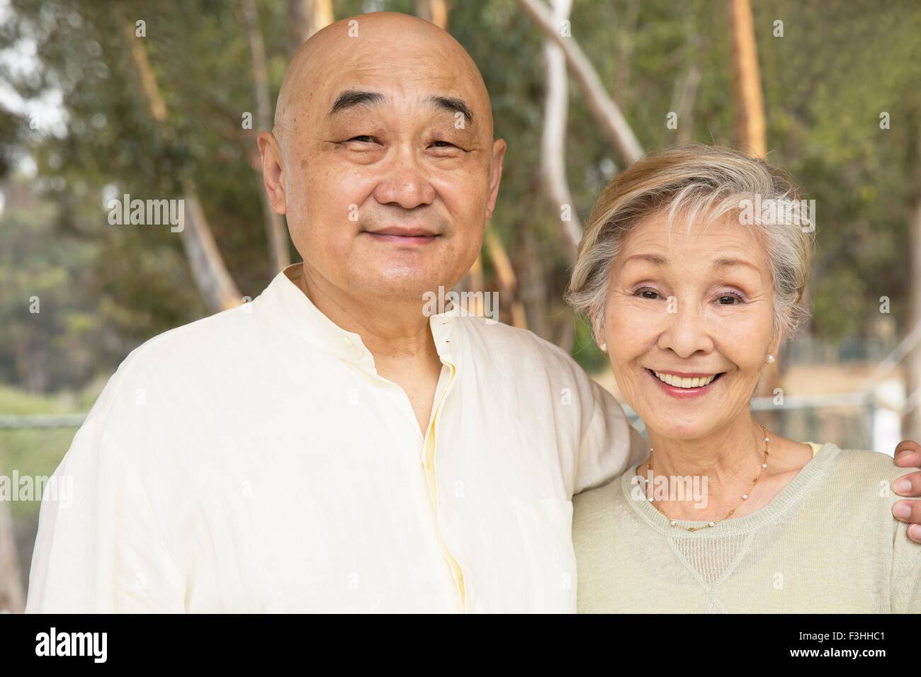 Ritratto di Coppia senior, sorridente Foto Stock