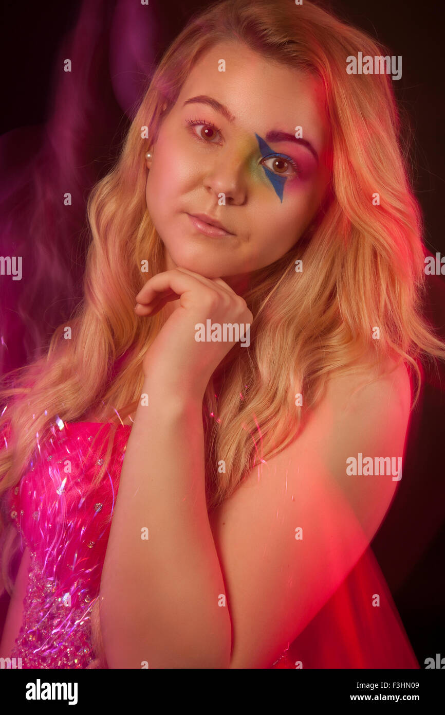 80's pop fotografia di moda Foto Stock