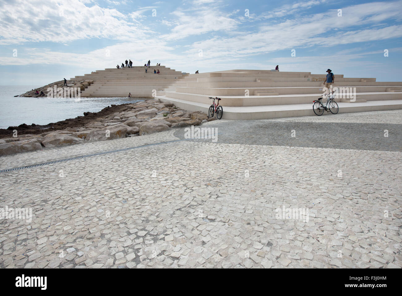 Architettura paesaggistica Sfinxit, Cape Square, Durres, Albania Foto Stock