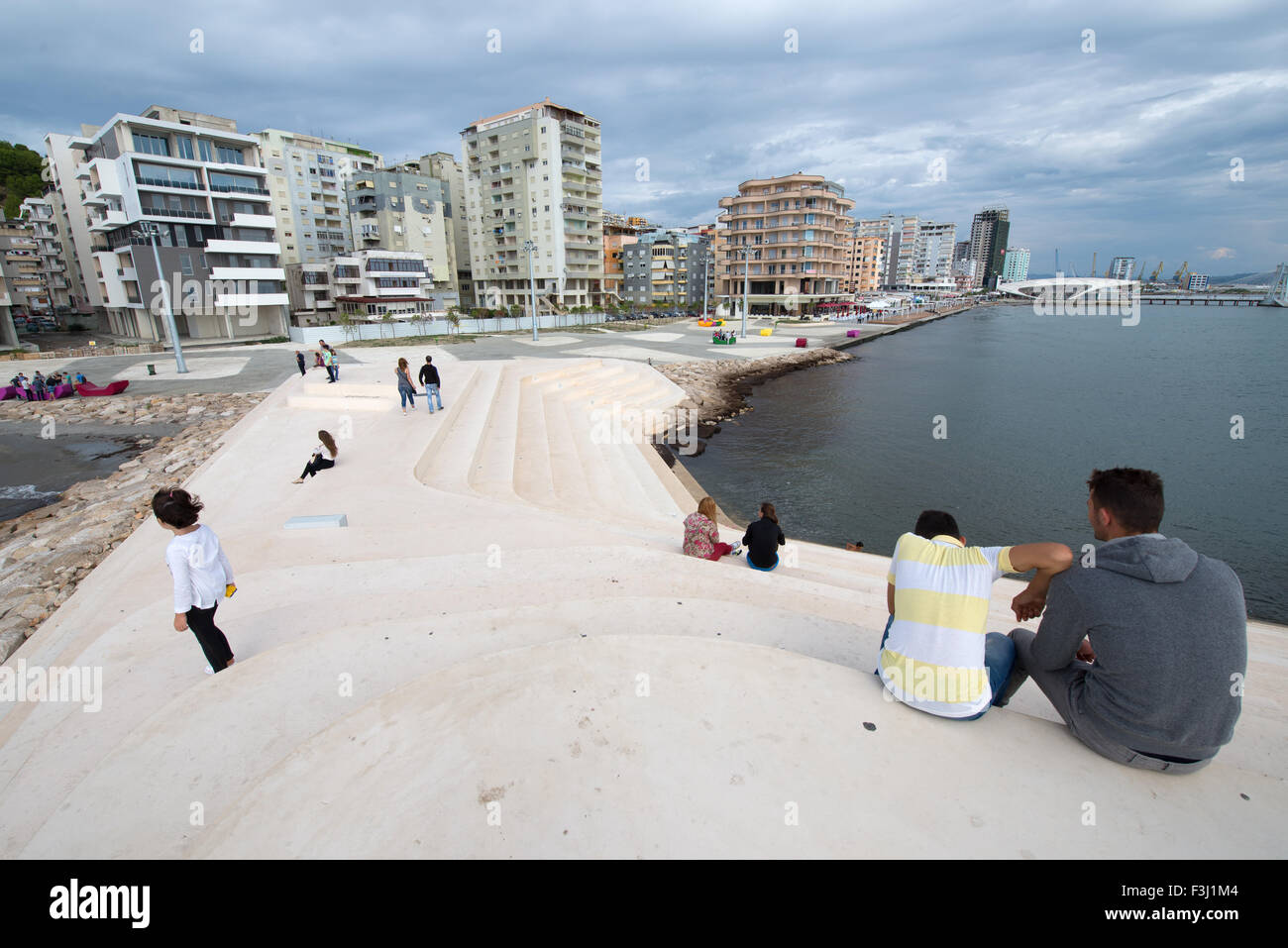 Architettura paesaggistica Sfinxit, Cape Square, Durres, Albania Foto Stock