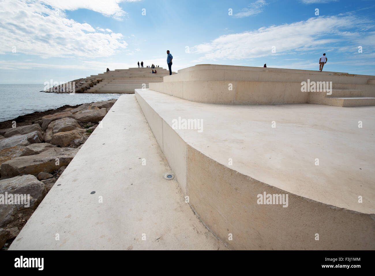 Architettura paesaggistica Sfinxit, Cape Square, Durres, Albania Foto Stock