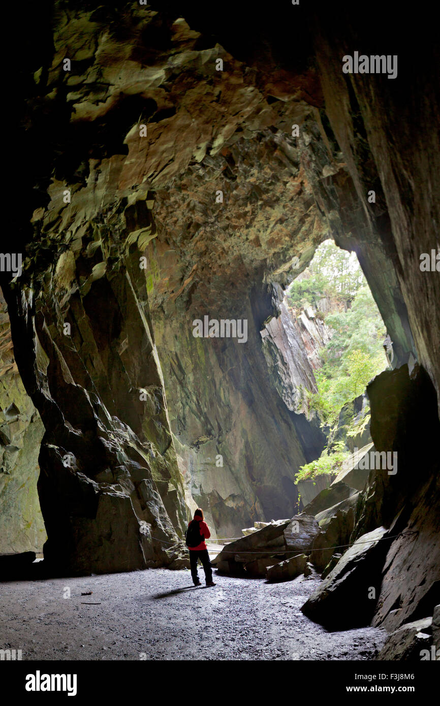 Cattedrale cava (Cathedral Cave) - Lake District Foto Stock