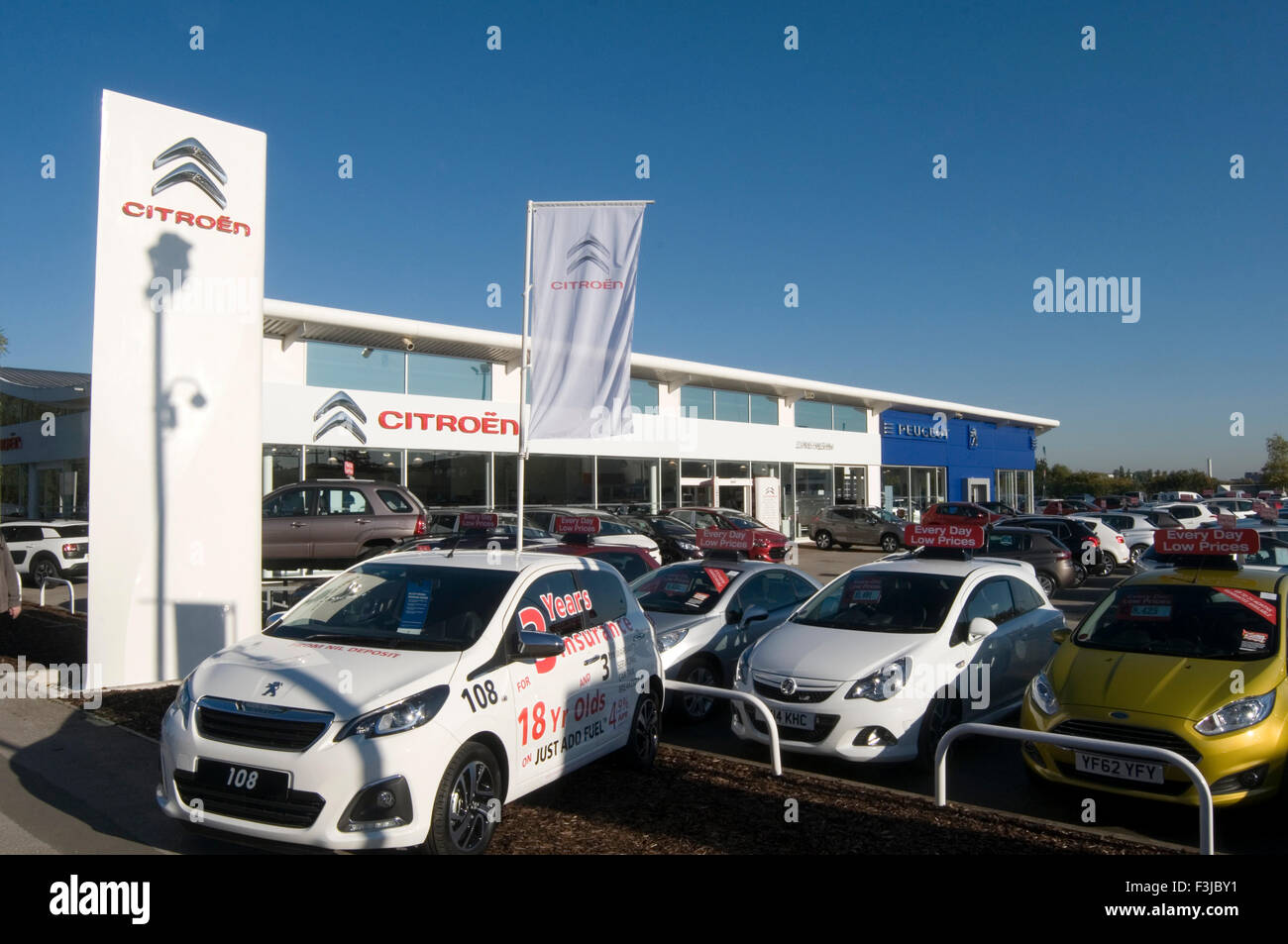 Garage citreon concessionario showroom concessionaria auto nuove auto costruttore francese produttore concessionari in franchising Foto Stock
