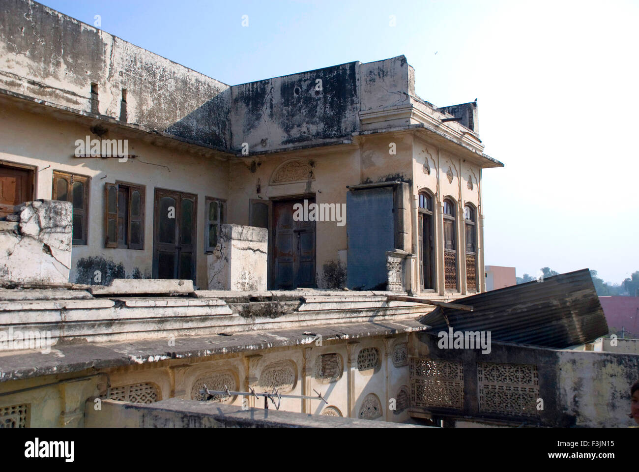 Tipico vecchio padre casa di Ajmer ; Rajasthan ; India Foto Stock