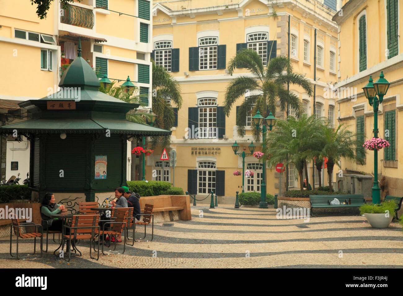 Cina, Macao, Largo de Santo Agostinho, Foto Stock