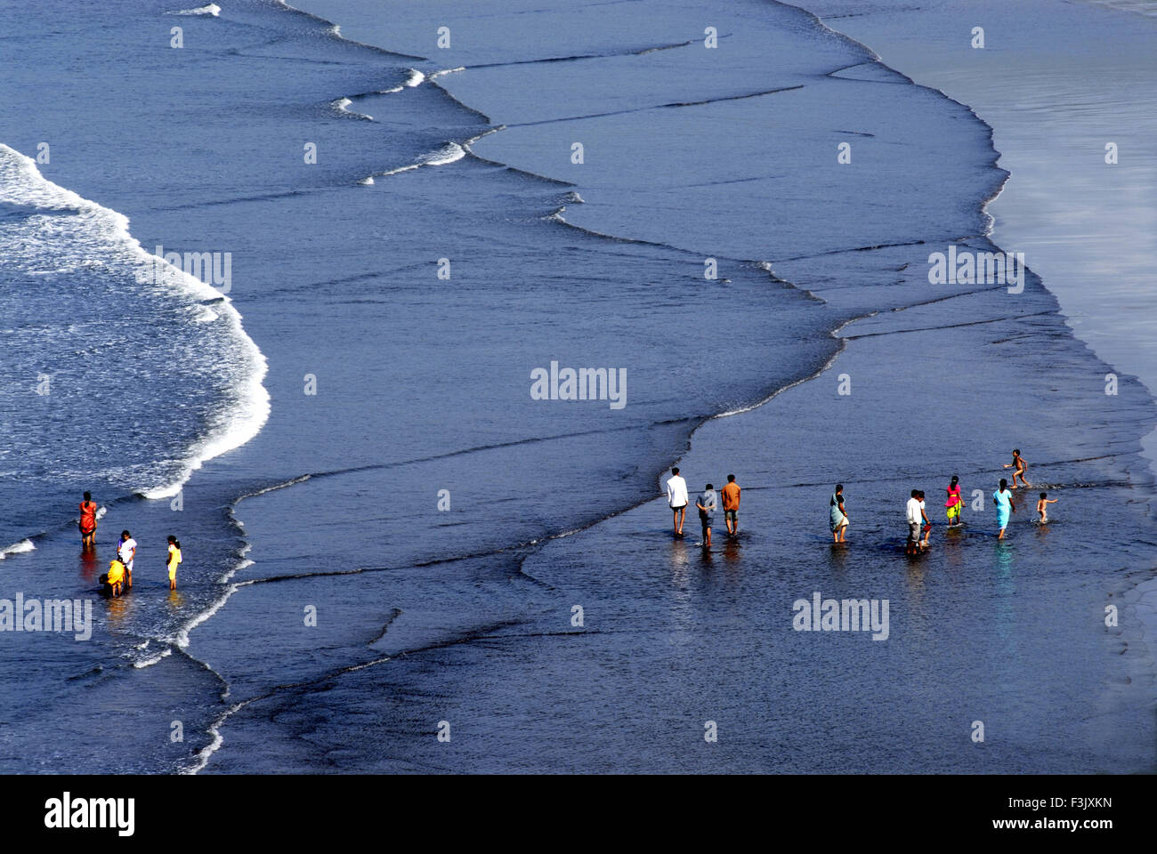 spiaggia ; Mare Arabico a Harihareshwar Konkan Regione Raigad Maharashtra india asia Foto Stock