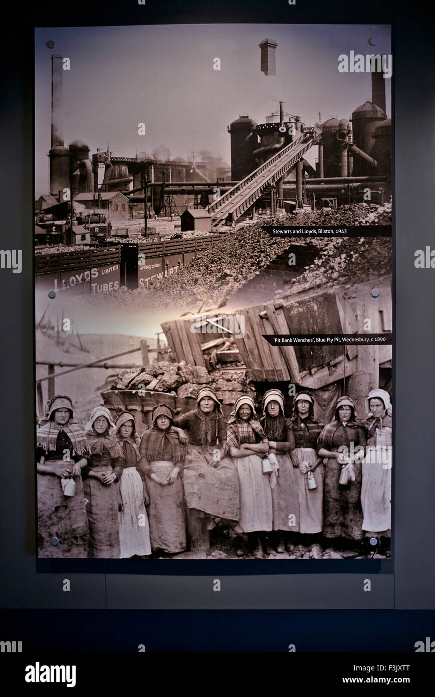 Fotografie vintage di classe operaia lifestyle ottocento e novecento. Black Country Living Museum Dudley West Midlands England Regno Unito Foto Stock