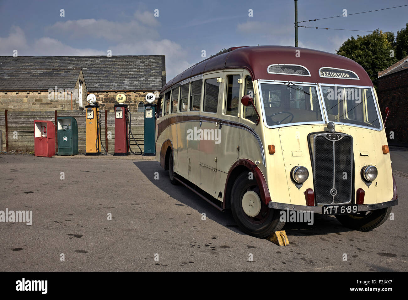 Museo Black Country Dudley Vintage Charabanc (pullman). West Midlands Inghilterra Regno Unito Foto Stock