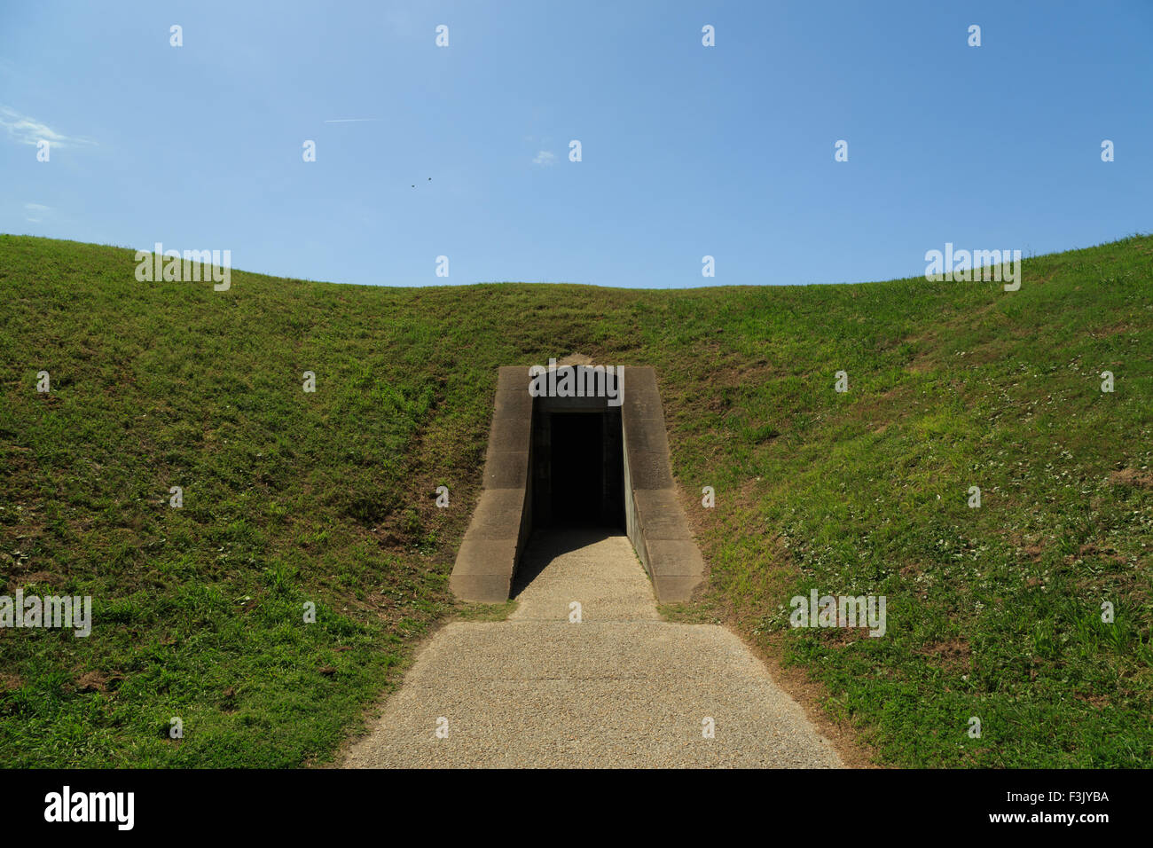 Una fotografia di un tunnel a Fort Pulaski monumento nazionale a Savannah, Georgia. Foto Stock