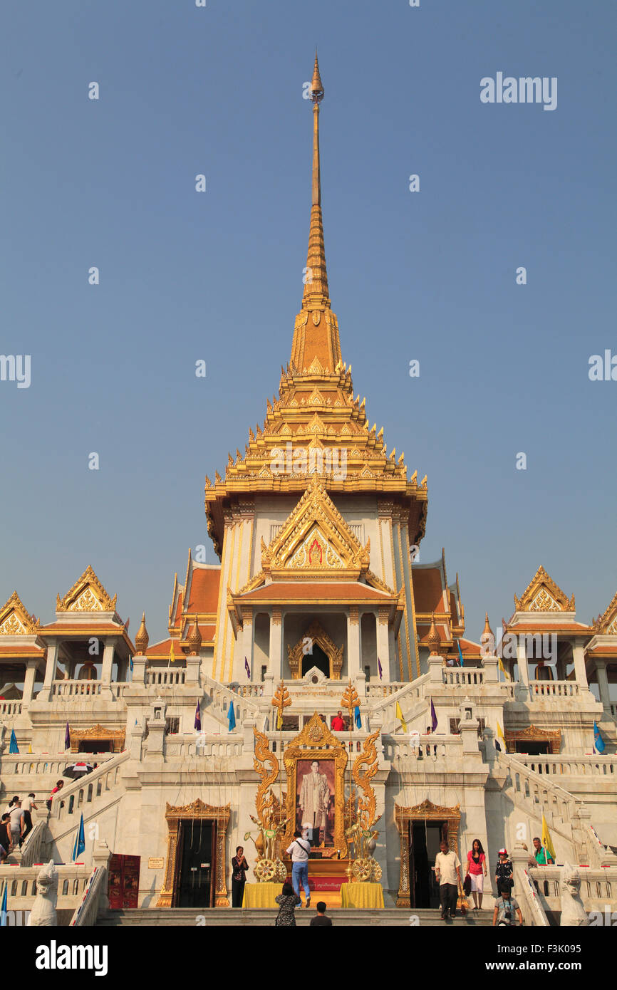 Thailandia, Bangkok, Wat Traimit, Golden Tempio del Buddha, Foto Stock