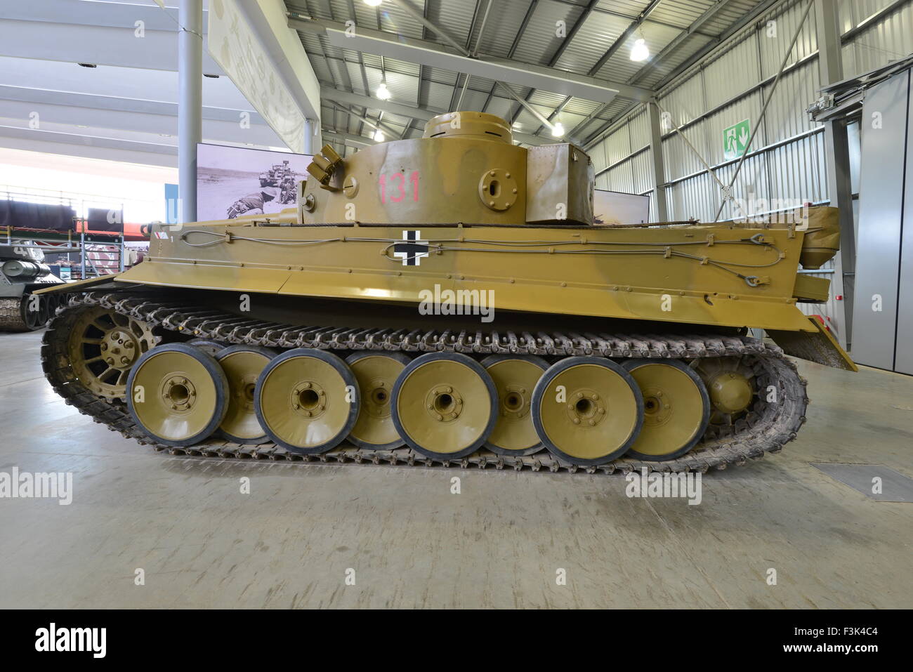 Tiger 131 è un tedesco Tiger I serbatoio pesante catturata dai britannici 48th Royal reggimento di serbatoio in Tunisia durante la Seconda Guerra Mondiale. Foto Stock