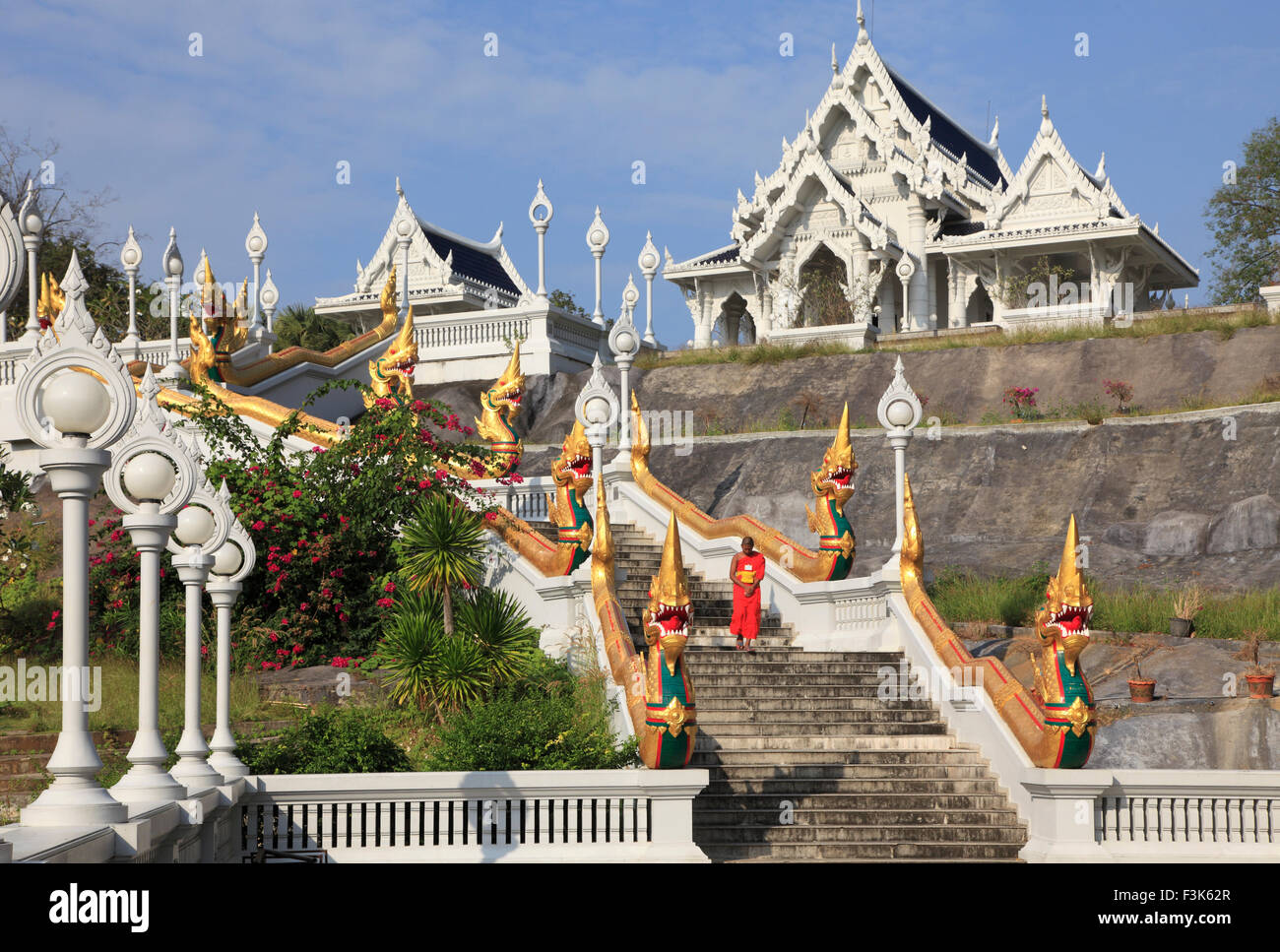 Thailandia, Krabi Krabi town, Wat Kaew tempio, Foto Stock