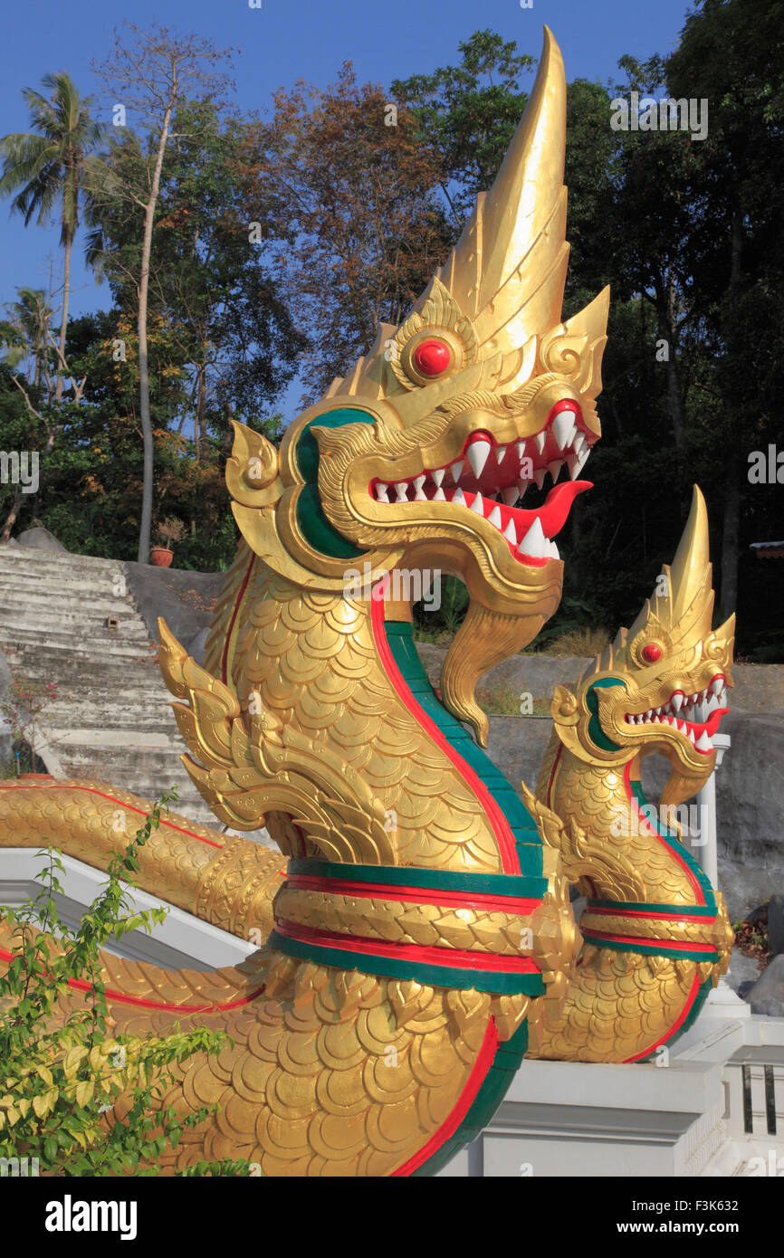 Thailandia, Krabi Krabi town, Wat Kaew tempio, Foto Stock