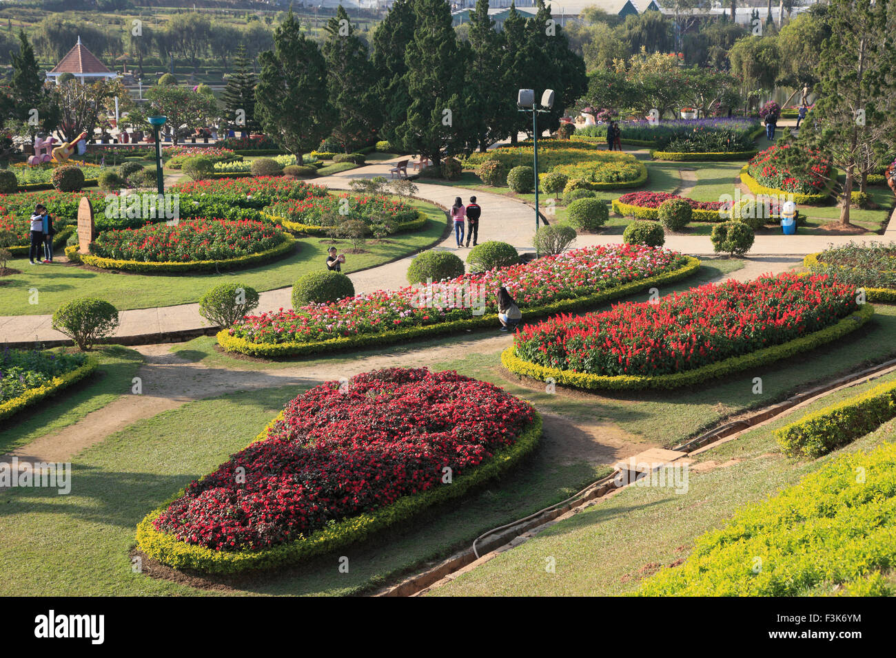 Il Vietnam, Dalat, fiore parco, giardino, Foto Stock