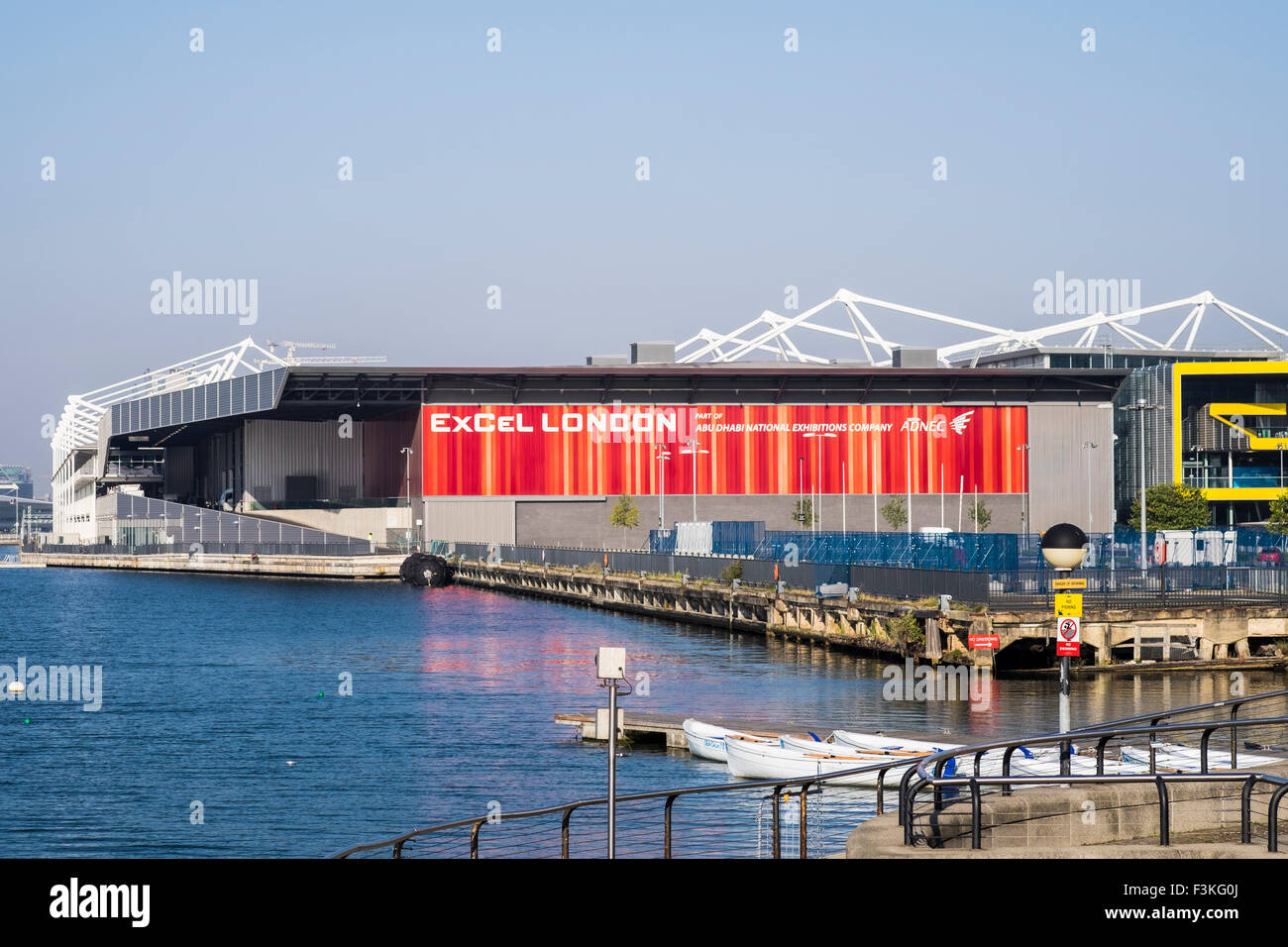 Londra Excel exhibition centre, il Docklands di Londra, Inghilterra, Regno Unito Foto Stock