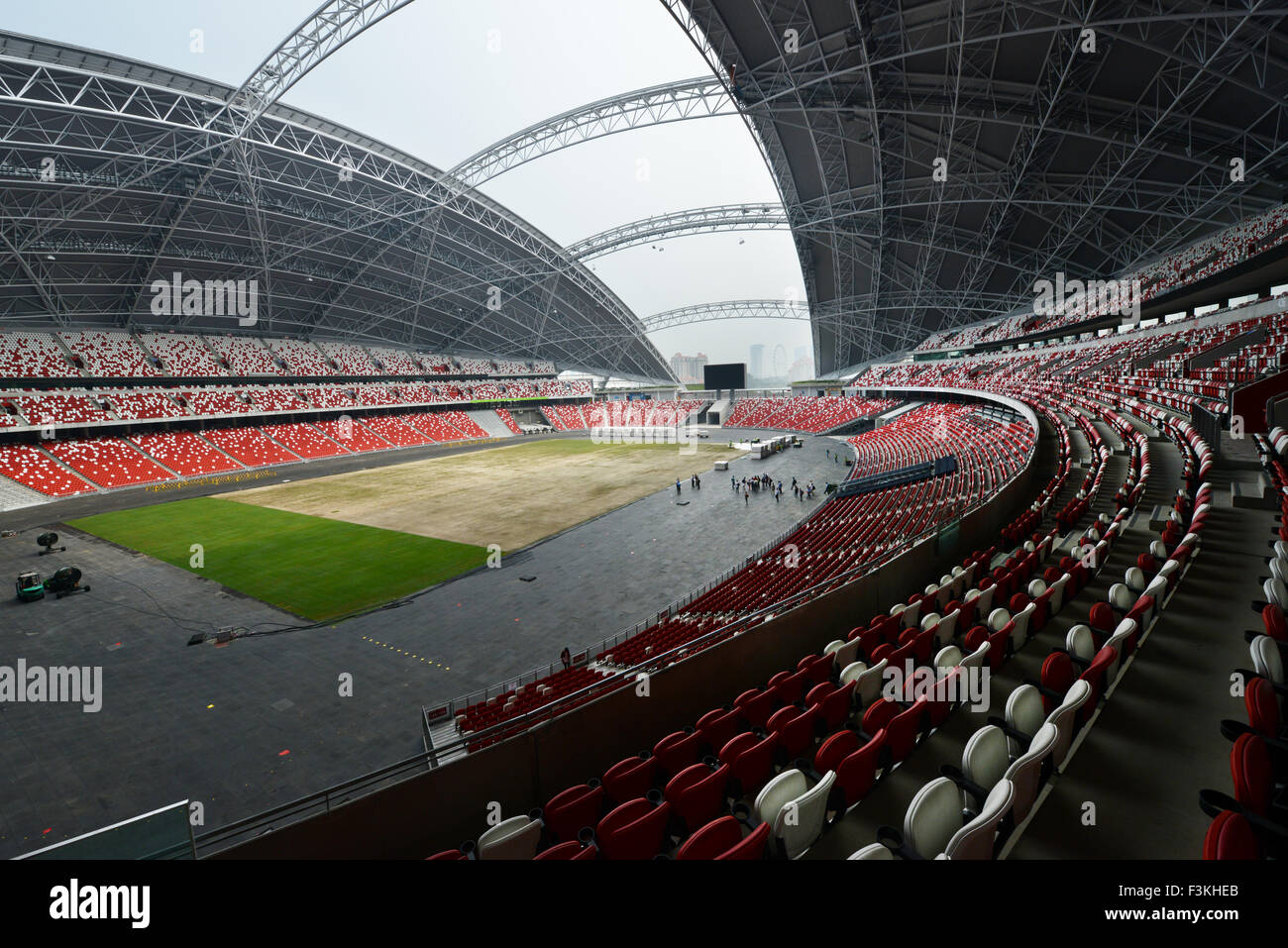 Lo stadio bella al Singapore sports hub. Foto Stock
